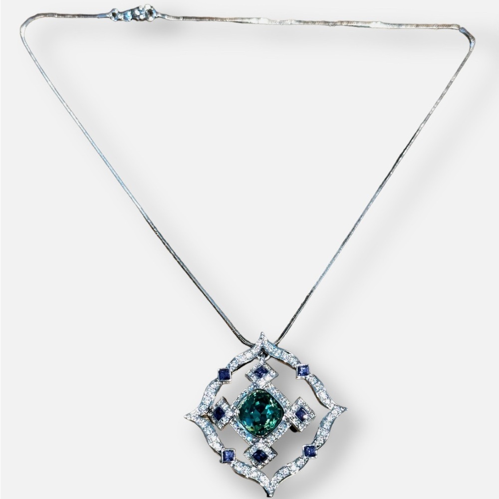 Nolan Miller Glamour Collection Melrose Avenue Rhinestone Pendant Necklace - Picture 3 of 4